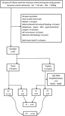 The Diversity of the Intestinal Flora Disturbed After Feeding Intolerance Recovery in Preterm Twins